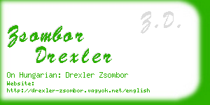 zsombor drexler business card